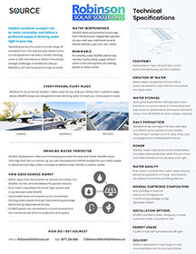 Robinson Solar Solutions - SOURCE™ Detailed One pager
